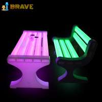 2019 Hot Solar customization LED Garden Bench New design waterproof growing LED bench For Garden